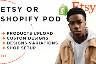 setup etsy shopify pod, etsy print on demand, etsy shop, etsy print on demand