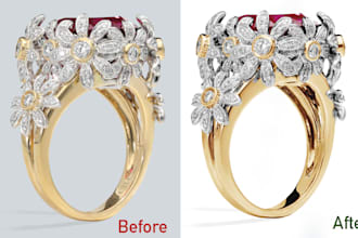 do high end jewelry image retouching