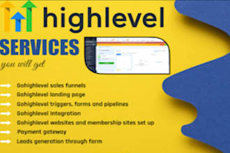 build complete sales funnel using gohighlevel clickfunnel gohighlevel expert ghl