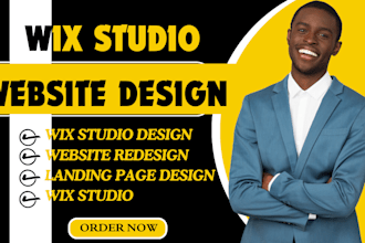 design redesign wix studio website wix landing page website with wix studio, wix