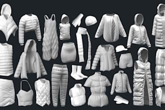 3d second life model 3d clothing mesh realistic fashion garment design rigging