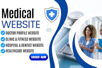 design healthcare, medical, dentist, hospital, doctor website for you