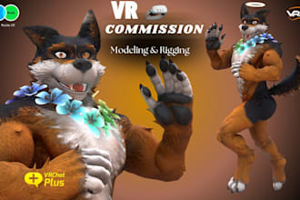 do 3d vtuber model, furry vrchat avatar, 3d vrchat, furry nsfw, fursona, vrc