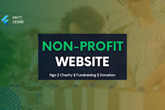 build nonprofit ngo donation charity website on wordpress, godaddy, wix