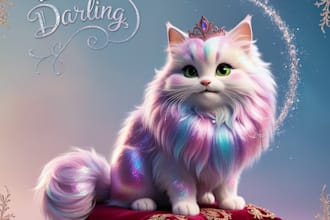 create a unique disney pet portrait