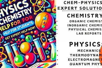 urgent expert help , college physics and chemistry tasks