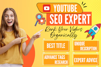 optimize SEO for youtube videos title, description and tags