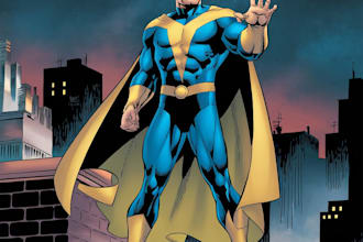 draw a superhero comic character for you
