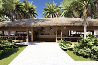 desing 3d render images of your architectural project