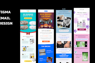 do stunning email template design in figma