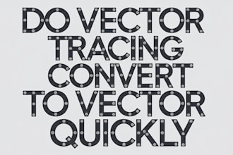 do vector tracing or convert to vector quickly