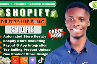 build a professional shopify dropshipping store or one product store, etsy store