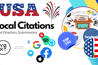 do 350 local directories and USA local citations and directory submission