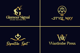 design luxury elegant gold versatile jewelry fashion brand logo