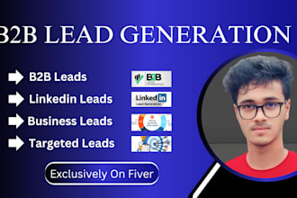 do targeted b2b lead generation, research on linkedin and email list building