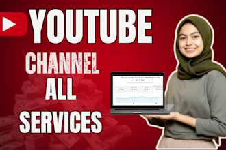 create youtube channel setup, SEO and full optimization