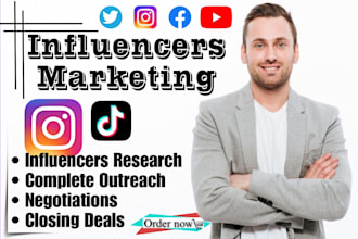 research and outreach influencers for influencer marketing