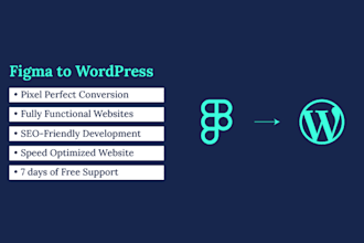 convert figma design into a functional wordpress website