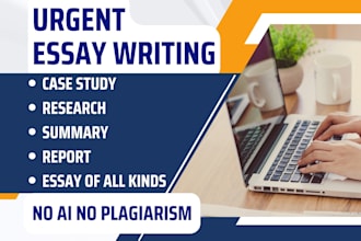 do urgent essay writing as an essay writer