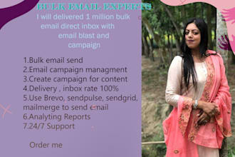 bulk email campaign setup with high delivery rate