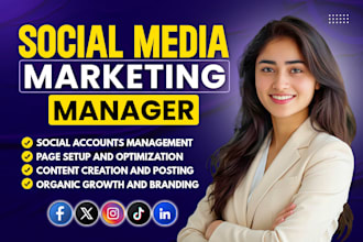 be your social media marketing manager and content creator