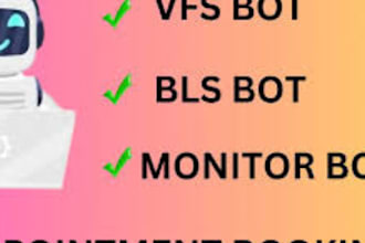 create vfs appointment bot visa booking bot tls bls bot vfs global appointment