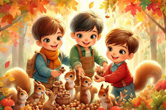 illustrate children story book illustration and story book