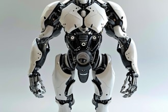 make a sci fi illustration, mecha or robot character design
