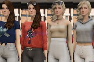 make custom peds, ped props and ped clothing for your fivem rp server