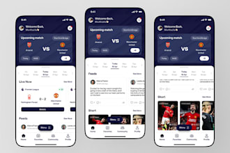 develop live score app, fantasy football, sport bet app