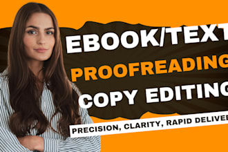 proofread and copy edit your ebook, manuscript, text