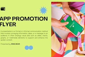 design print ready flyer for the promotion and advertisement of your mobile apps