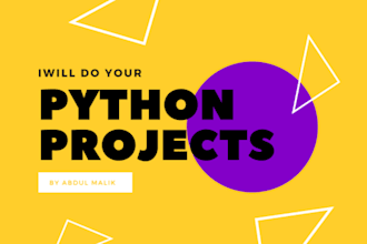 do python project, automation, script, scraping with gui