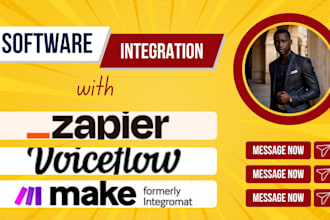 setup zapier or make com automation webhook and integrations on all CRM platform