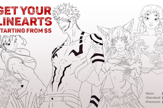 make high quality lineart drawings