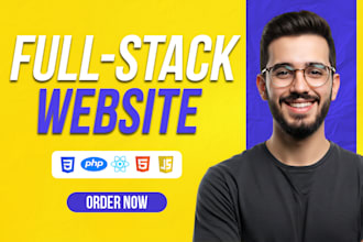 do custom website, full stack website development front end full stack developer