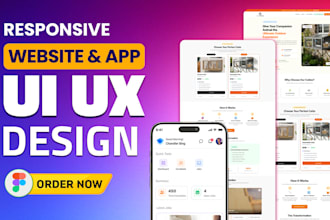 do figma website design, website ui ux design, figma design, mobile app ui ux