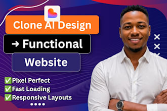 clone lovable base44 v0 or convert figma design to wordpress wix shopify website