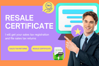 get your sales tax registration and file sales tax returns