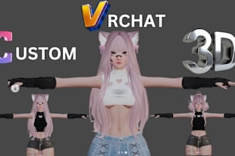 vrchat avatar, anime vrchat, vrc character, nsfw avatar