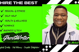 write health, self help, medical, romance ebook, ebook writer, ebook ghostwriter