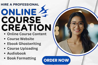 create online course content ebook writer crypto training manual course creation