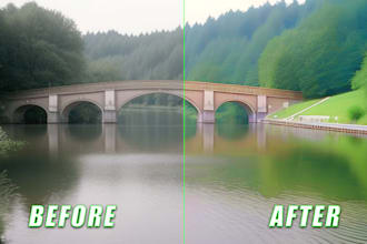 enhance any image and color correction, retouching,