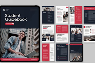 design redesign company profile canva templates guidebook booklet brochure flyer