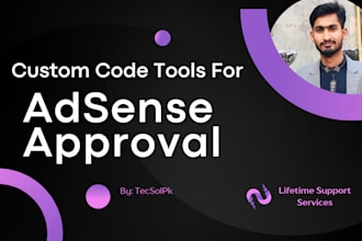 make custom code adsense friendly tools for adsense approval