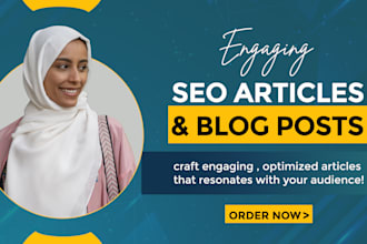 do SEO article writing, content writing and blog post writing