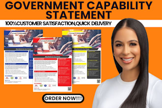 design business capability statement, capability statement, government contract