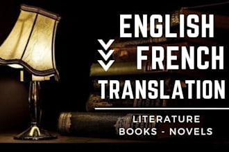 translate your english novel into french