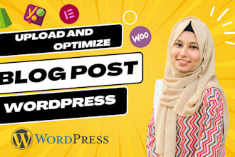 upload content and optimize blog posts as your wordpress virtual assistant