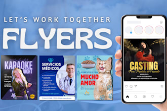 design canva flyers and social media posts for your brand
